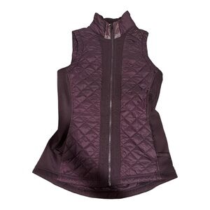 Athleta Burgundy Rock Springs Quilted Vest